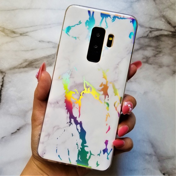 Samsung White Holo Marble Case - Picture 2 of 6